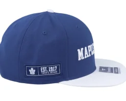 Toronto Maple Leafs Iconic Color Blocked Cobalt/White Snapback - Fanatics