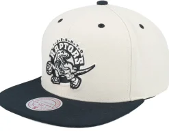 Toronto Raptors Evergreen Cream Black Hwc Off White/Black Snapback - Mitchell & Ness