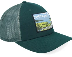 Torres Del Paine National Park Dark Green A-Frame Trucker - Jim Pilleus