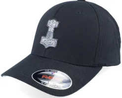 Tors Hammer Mjölner Black Flexfit - Vikings