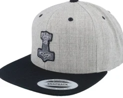 Tors Hammer Mjölner Heather Grey/Black Snapback - Vikings