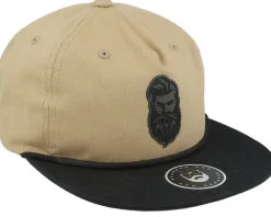 Tough Beard Khaki/Khaki Rope 5-panel Snapback - Bearded Man