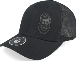 Tough Beard Retro Black Trucker - Bearded Man