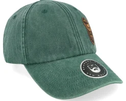 Tough Beard Vintage Washed Bottle Green Dad Cap - Bearded Man
