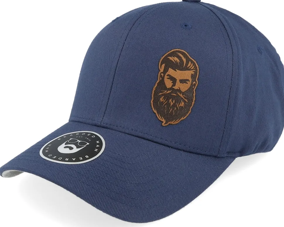 Tough Beard Wooly Combed Navy Flexfit - Bearded Man