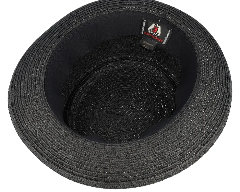 Toyo Braided Black Pork Pie - Jaxon & James