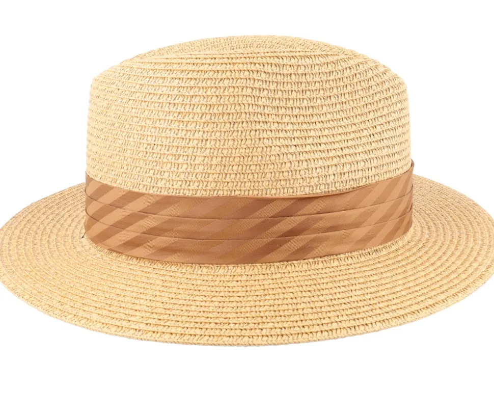 Toyo Braided Fedora Cappuccino Straw Hat - Jaxon & James
