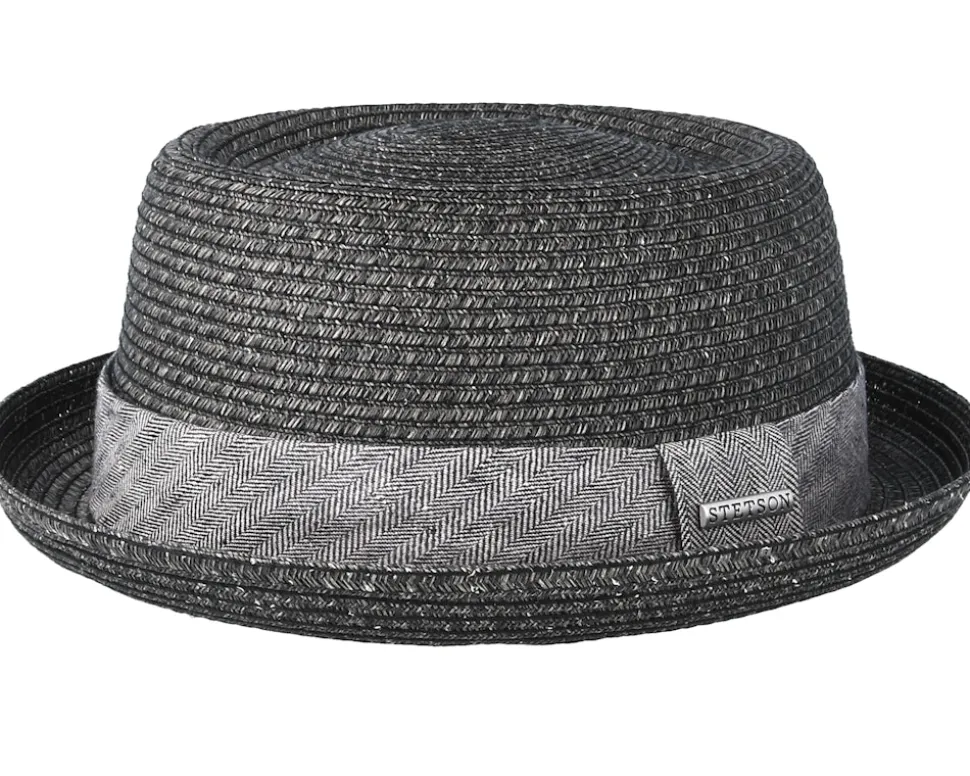 Toyo Heather Black Porkpie - Stetson