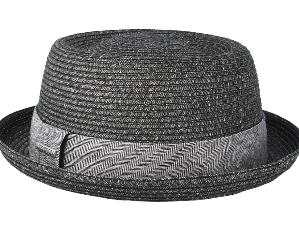 Toyo Heather Black Porkpie - Stetson