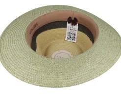 Toyo Light Khaki/Olive/Natural Fedora Straw Hat - Stetson