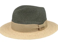Toyo/Raffia Olive/Natural Traveller Straw Hat - Stetson