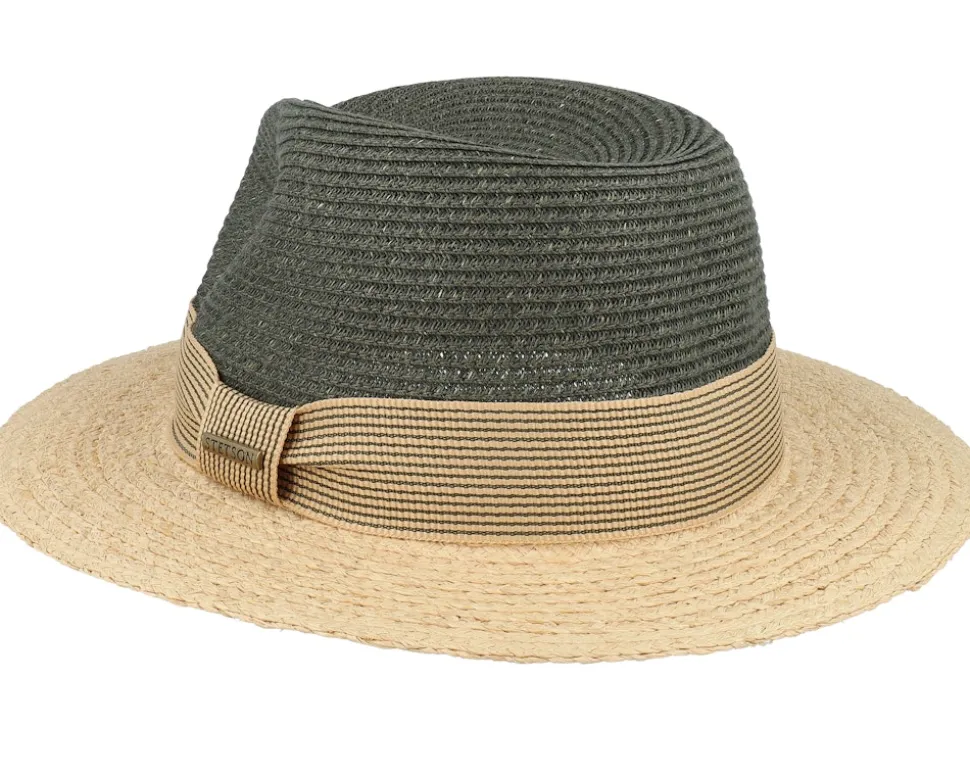 Toyo/Raffia Olive/Natural Traveller Straw Hat - Stetson