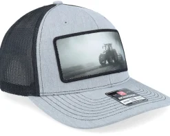 Tractor Black & White Patch Heather Grey/Black Trucker - Iconic