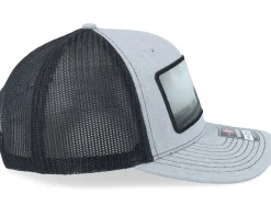 Tractor Black & White Patch Heather Grey/Black Trucker - Iconic