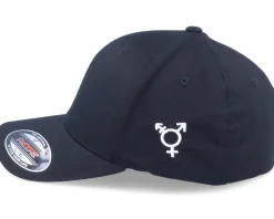 Transgender Symbol Side Black Flexfit - Iconic
