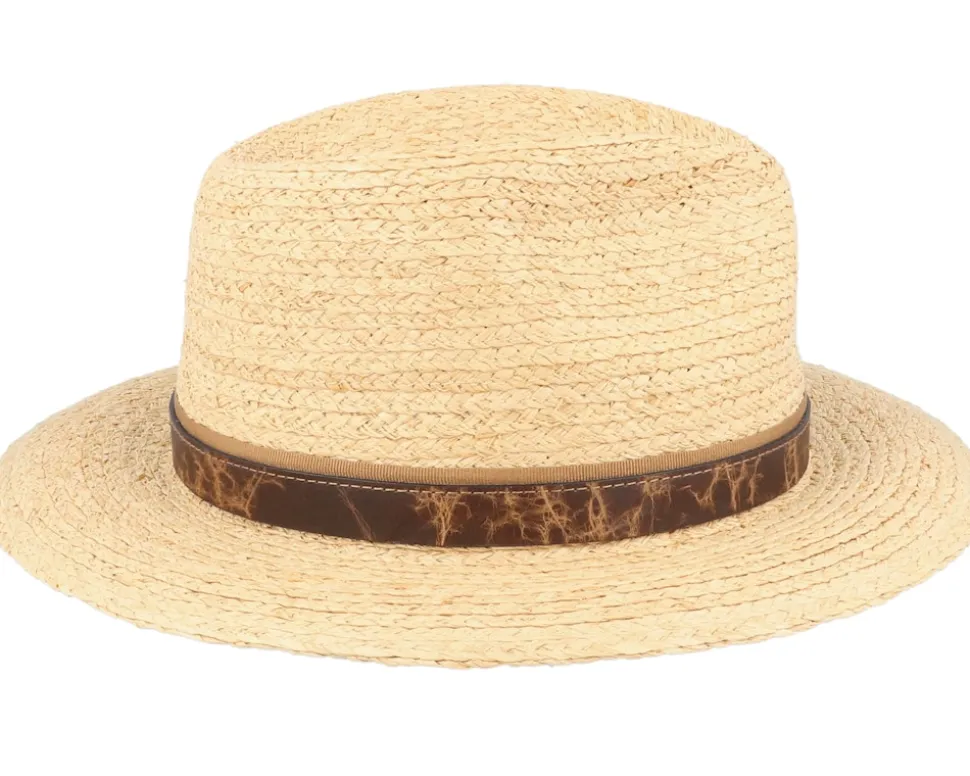Traveller Raffia Beige/Brown Straw Hat - Stetson