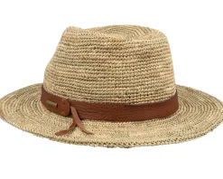 Traveller Seagrass Crochet Beige Straw Hat - Stetson
