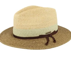 Traveller Toyo Beige/Brown Straw Hat - Stetson