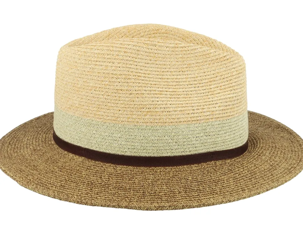 Traveller Toyo Beige/Brown Straw Hat - Stetson