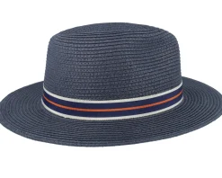 Traveller Toyo Dusty Navy Straw Hat - Lierys
