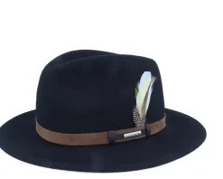 Traveller Vitafelt Black Fedora - Stetson