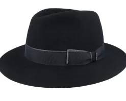 Traveller Woolfelt Black Fedora - Stetson