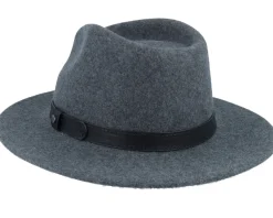 Traveller Woolfelt Mix Anthra Melange Fedora - Stetson