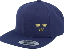 Tre Kronor Side Panel Navy Snapback - Iconic