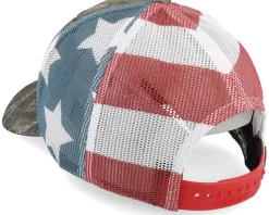Tree Mountain Silhouette Mossy Oak/Stars & Stripes Trucker - Hunter
