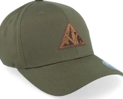 Triangle Shape Mountain Patch Olive Flexfit - Wild Spirit