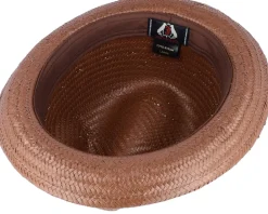 Tribeca Straw Hat Brown Trilby - Jaxon & James