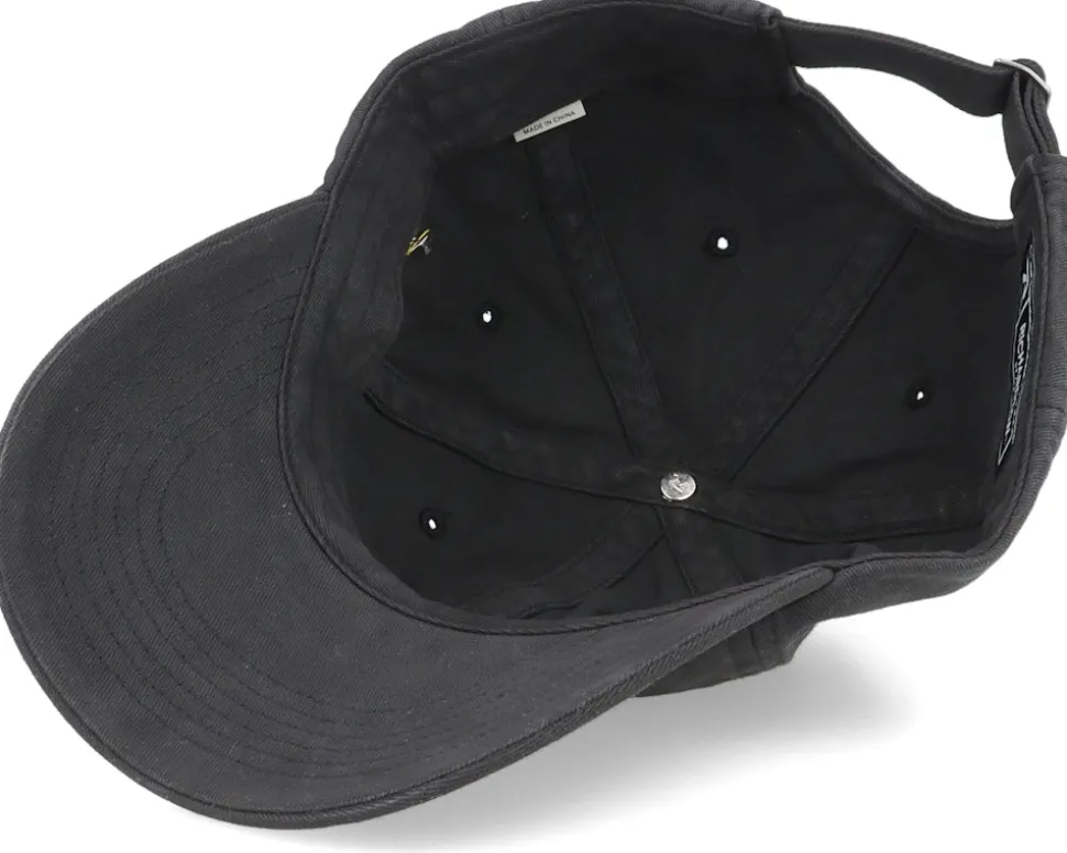 Trippy Smiley Washed Black Dad Cap - Lucid Smile