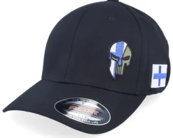 Türkiye Army Skull Black Wooly Combed Flexfit - Army Head