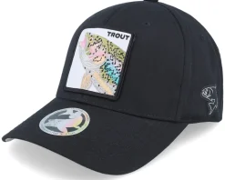 Trout Pro Fishing Wooly Combed Black Flexfit - Skillfish