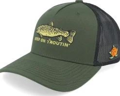 Troutin Cap Olive/Black A-Frame Trucker - SQRTN