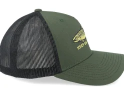 Troutin Cap Olive/Black A-Frame Trucker - SQRTN