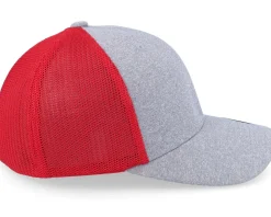 Trucker Mesh Heather Grey/Red Flexfit - Flexfit