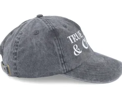 True Crime & Chill Washed Black Dad Cap - Iconic