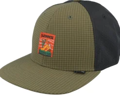 Truefit Resting Man Olive/Black Snapback - Djinns