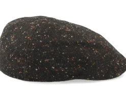 Tweed Fabric Ivy Cap Nut Brown Flat Cap - Seeberger