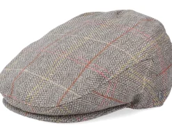 Tweed Khaki Flat Cap - Jaxon & James
