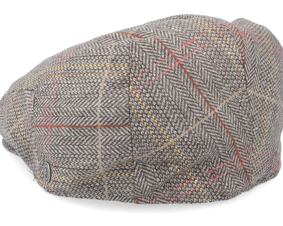 Tweed Khaki Flat Cap - Jaxon & James