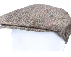 Tweed Khaki Flat Cap - Jaxon & James