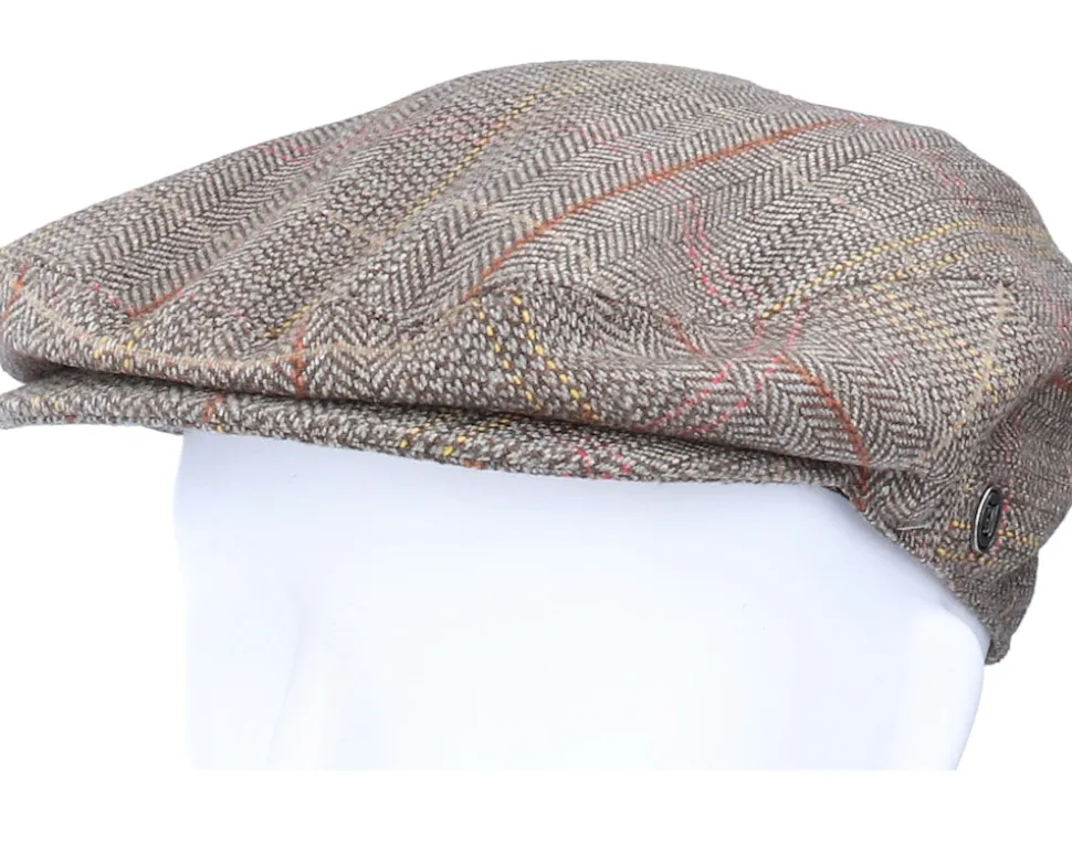Tweed Khaki Flat Cap - Jaxon & James
