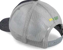 Twill & Mesh Logo Charcoal Trucker - John Deere
