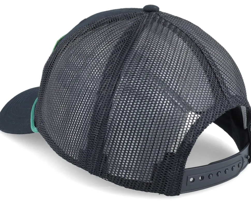 Twill Mesh Back Black Trucker - John Deere