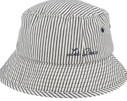 Twill Stripe Hat Off White/Dark Navy Stripe Bucket - Santa Cruz