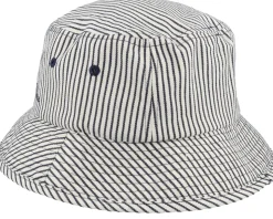 Twill Stripe Hat Off White/Dark Navy Stripe Bucket - Santa Cruz