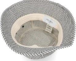 Twill Stripe Hat Off White/Dark Navy Stripe Bucket - Santa Cruz