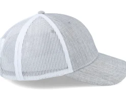 Twill/Mesh Sueded Logo Cap Heather Grey/White Trucker - John Deere
